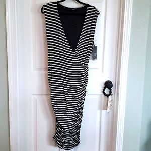 Black &White striped summer dress